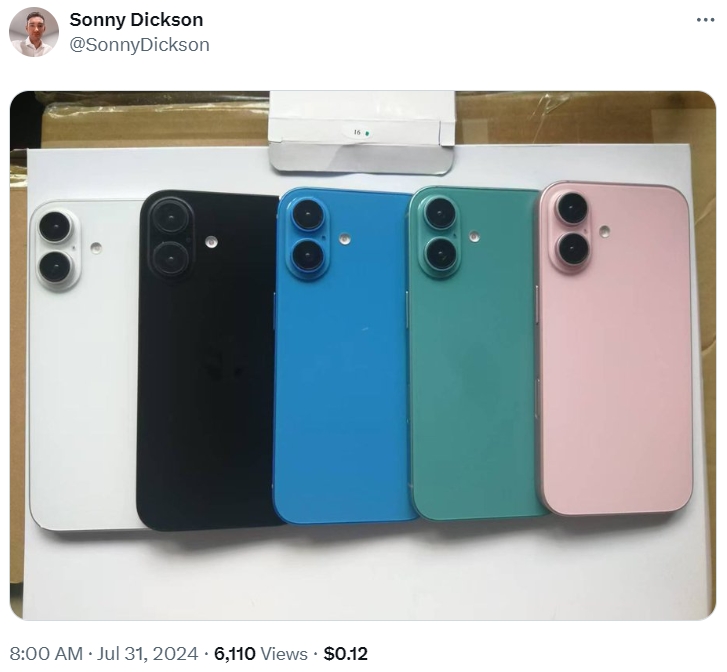 iPhone 16 dummy units