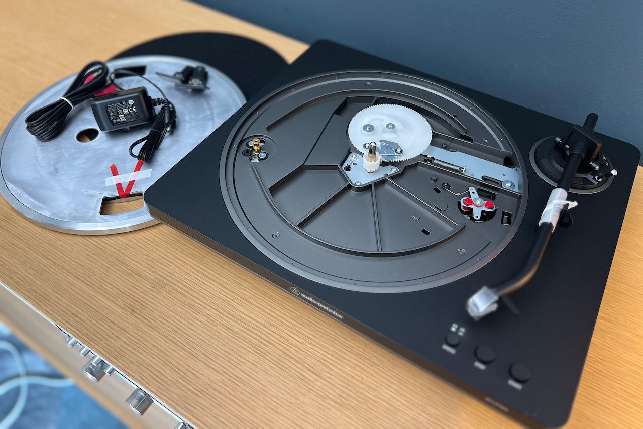 The Audio-Technica AT-LP70X turntable.