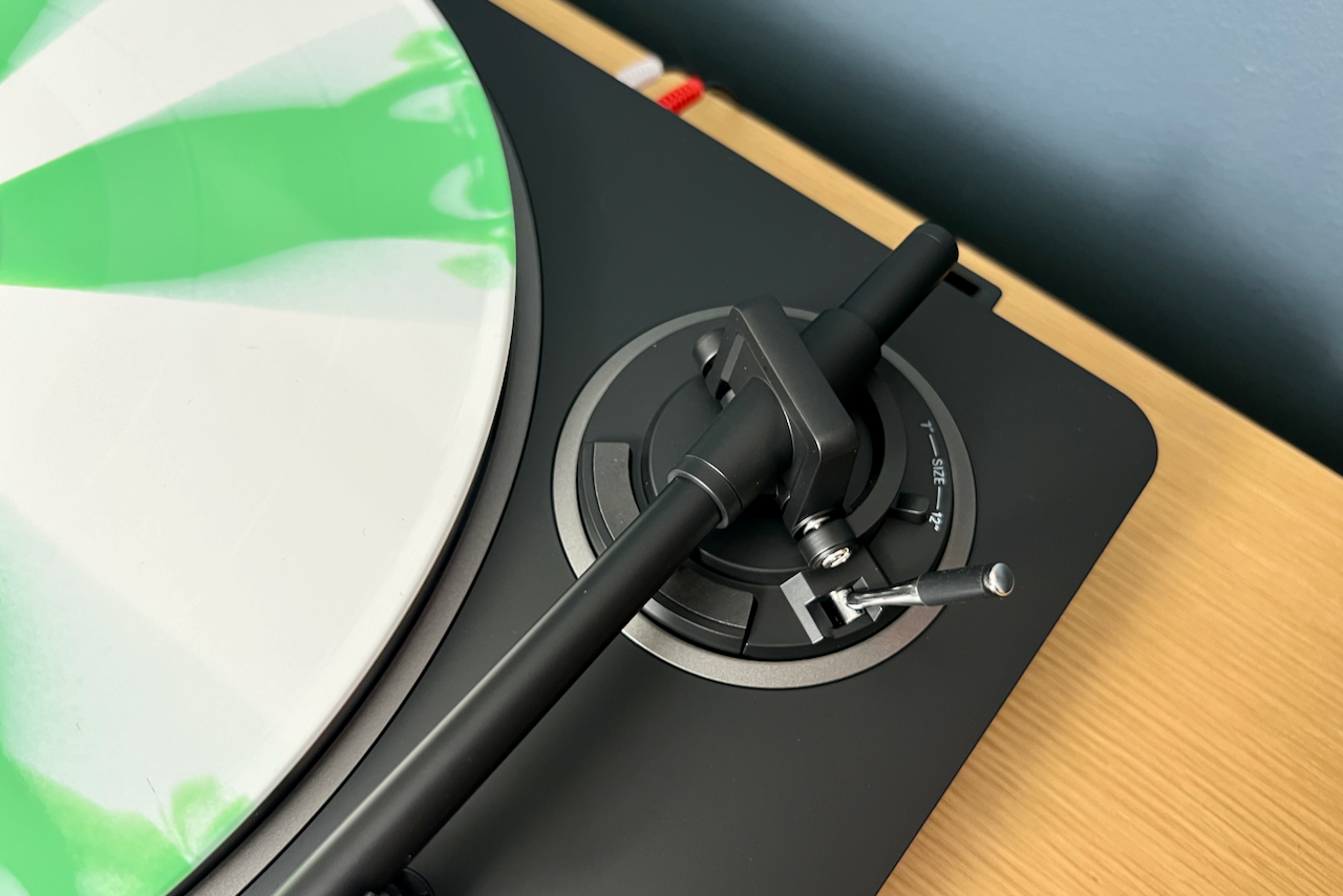 The Audio-Technica AT-LP70X turntable.