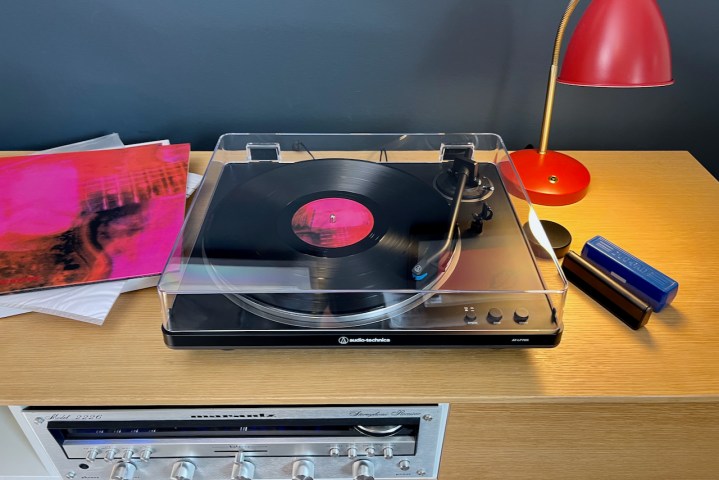 The Audio-Technica AT-LP70X turntable.