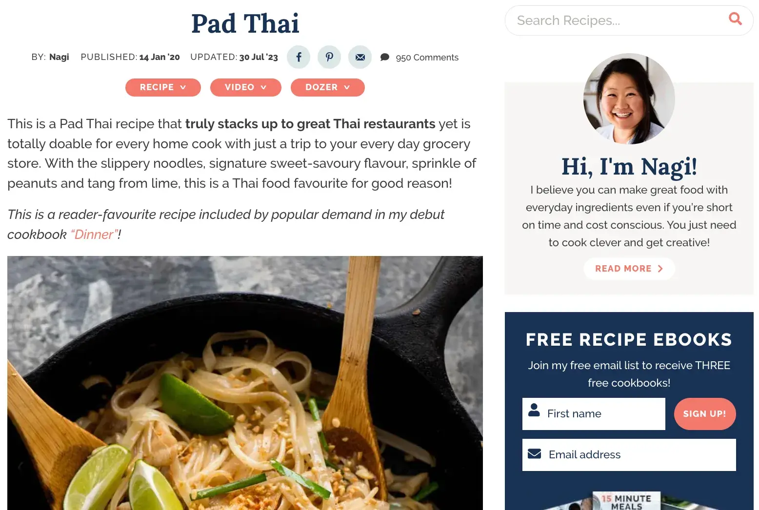 how to write for AI search, pad thai