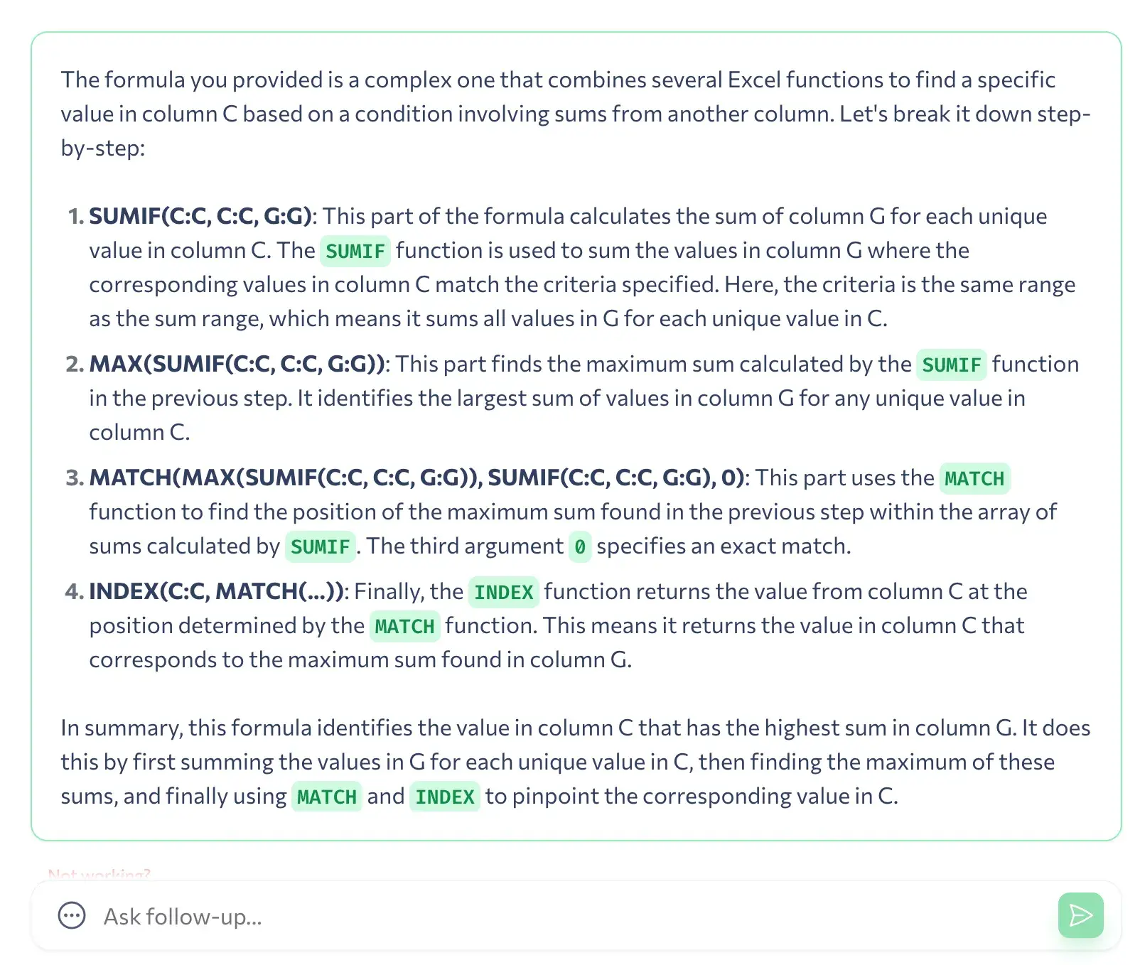 Best AI Tools for Excel, fourmulizer 