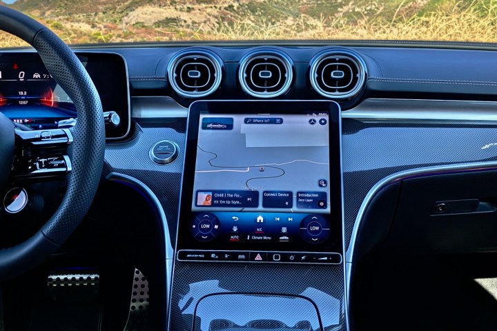 2025 Mercedes-AMG C63 S E Performance touchscreen.