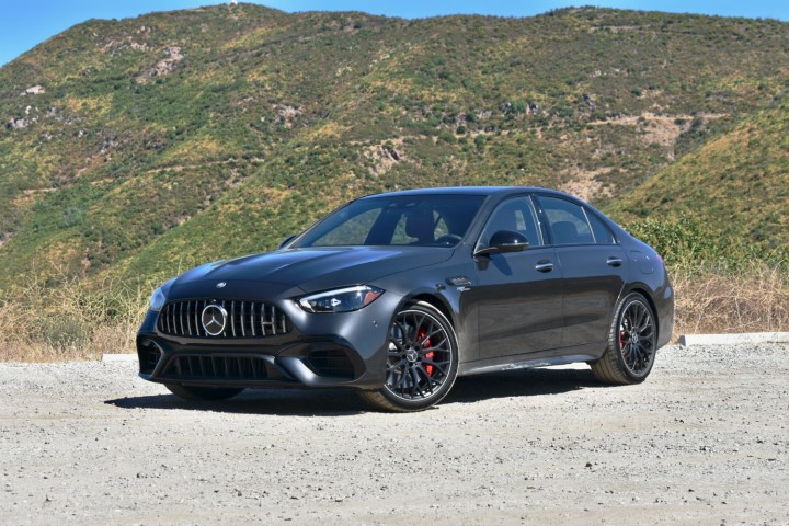 2025 Mercedes-AMG C63 S E Performance front quarter view.