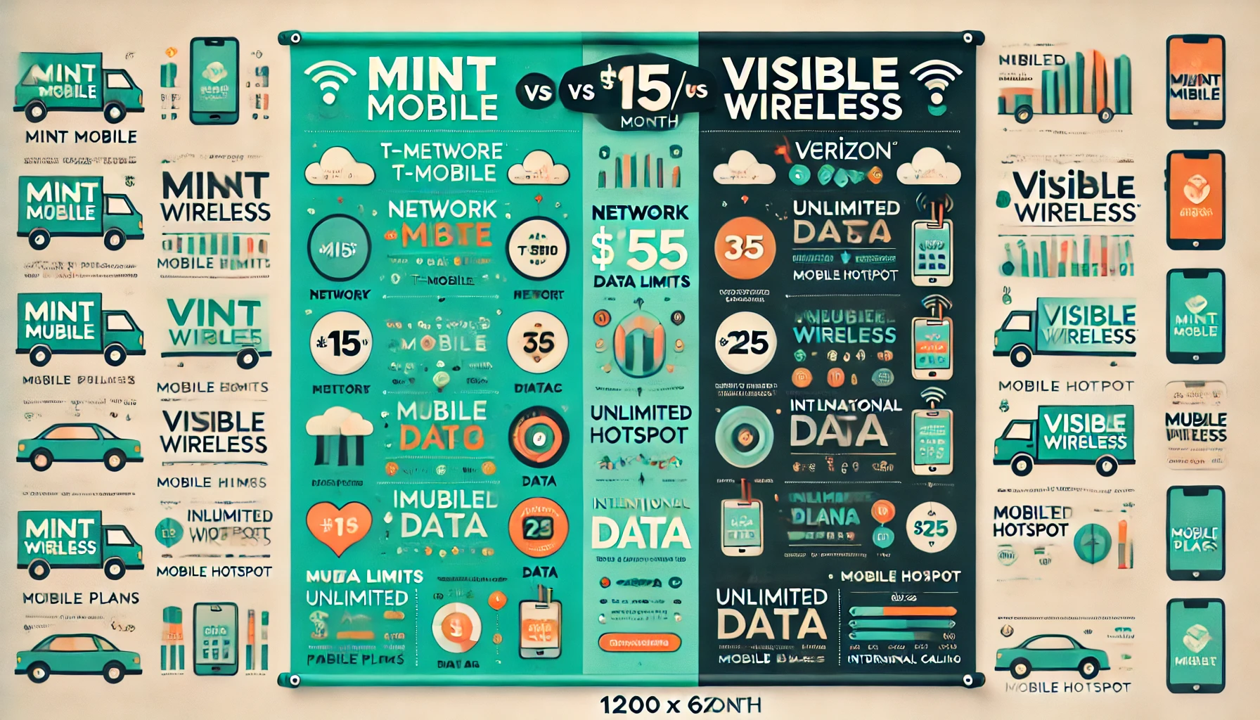 comparison between Mint Mobile and Visible Wireless