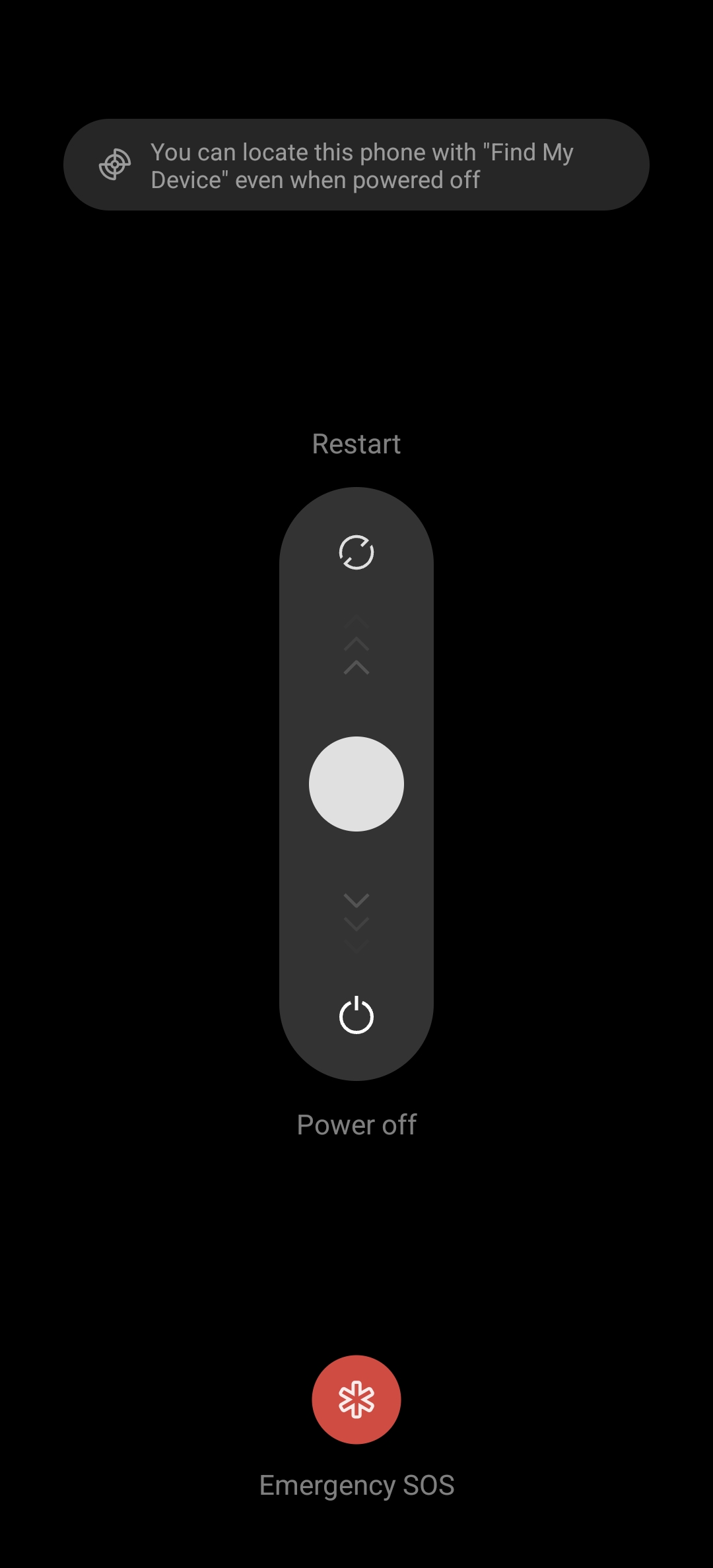 OxygenOS 15 power menu