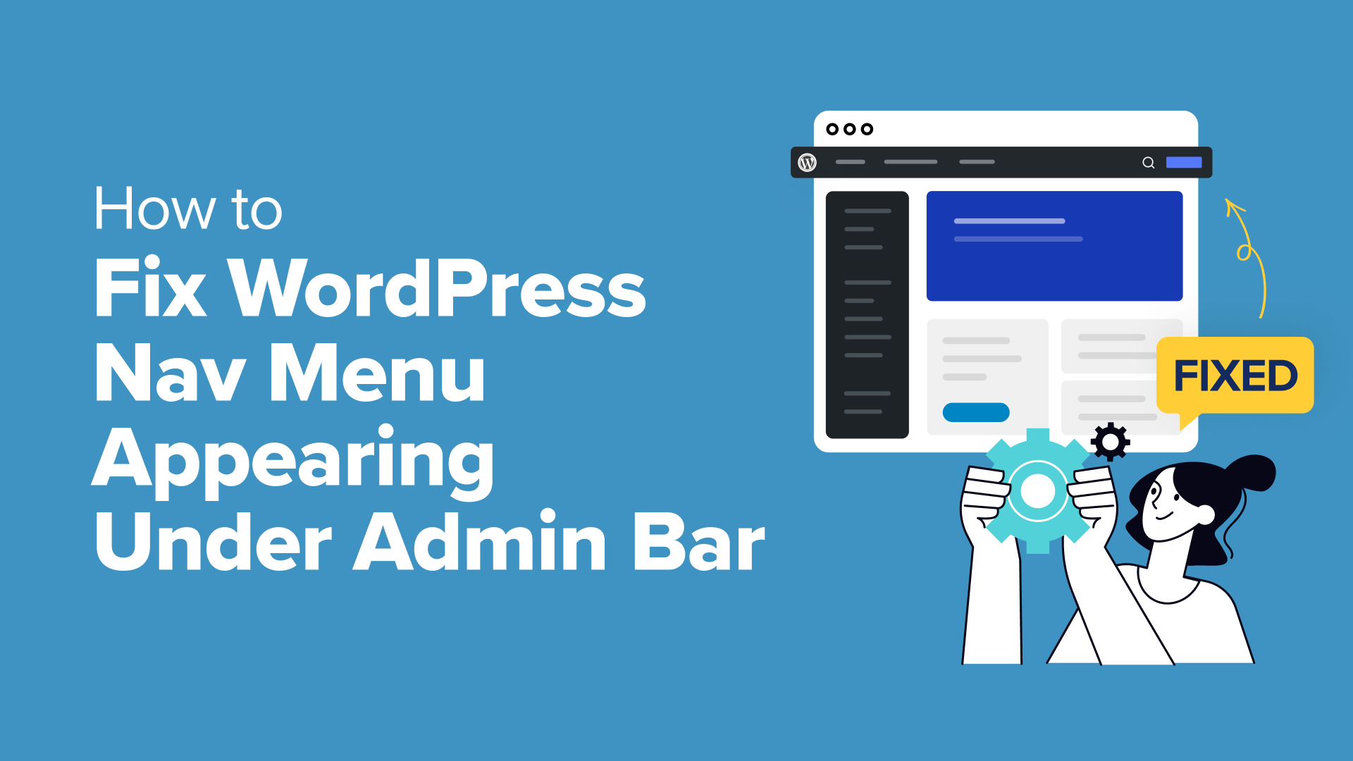 How to Fix WordPress Navigation Menu Appearing Under the Admin Bar