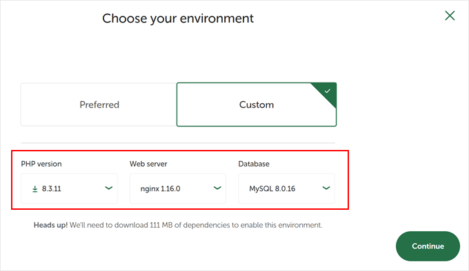 Configuring the local WordPress environment with Local WP