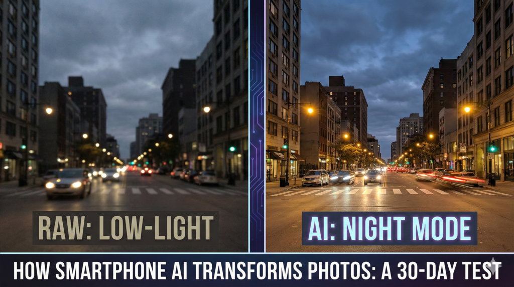 side-by-side photo comparison ai smartphone
